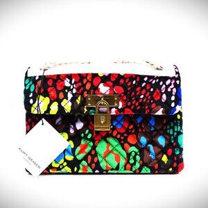 KURT GEIGER Mini Brixton Velvet Crossbody Bag in Black Multi